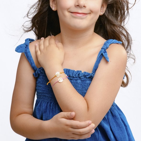 Βραχιόλι μακραμέ με κορώνα - ΚΙΤΡΙΝΟ, K14, ΓΥΑΛΙΣΤΕΡΟ, MOTHER OF PEARL - 1