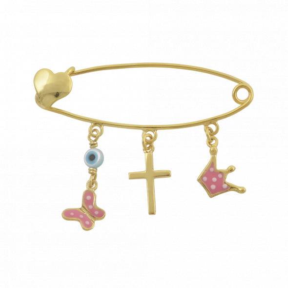 Παραμάνα παιδική  - ΚΙΤΡΙΝΟ, ΑΣΗΜΙ, ΓΥΑΛΙΣΤΕΡΟ, MOTHER OF PEARL, WHITE, ΣΜΑΛΤΟ, PINK