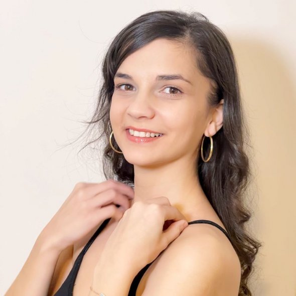 Σκουλαρίκια κρίκοι χρυσοί - ΚΙΤΡΙΝΟ, ΧΡΥΣΟΣ K14, ΓΥΑΛΙΣΤΕΡΟ - 2