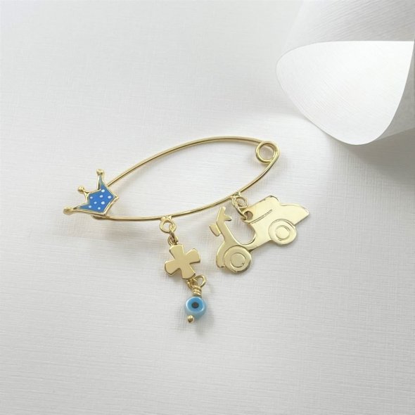 Παραμάνα παιδική - ΚΙΤΡΙΝΟ, ΑΣΗΜΙ, ΓΥΑΛΙΣΤΕΡΟ, ΣΜΑΛΤΟ, LIGHT BLUE