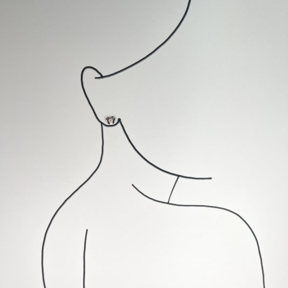 Σκουλαρίκια μικρά φτερά αγγέλου με μαύρο σμάλτο - ΡΟΖ, ΑΣΗΜΙ, ΓΥΑΛΙΣΤΕΡΟ, ΣΜΑΛΤΟ, BLACK, ΖΙΡΓΚΟΝ, WHITE - 2