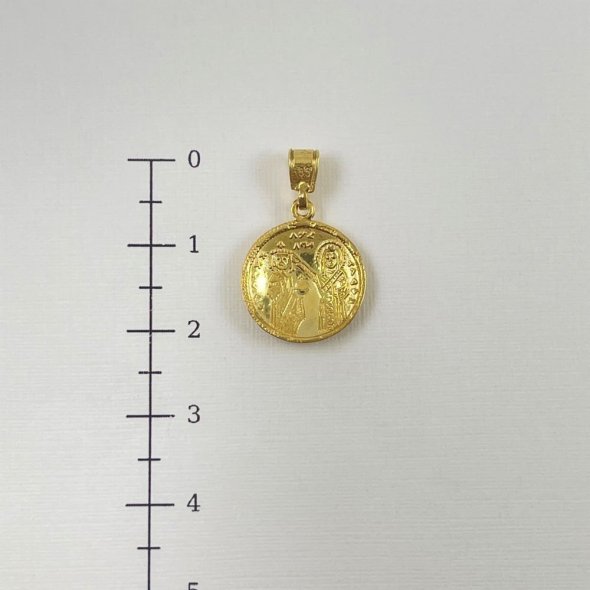 Μενταγιον Κωσταντινάτο - ΚΙΤΡΙΝΟ, ΧΡΥΣΟΣ K14 - 2