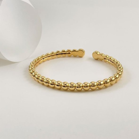 Βραχιόλι χειροπέδα  - ΚΙΤΡΙΝΟ, ΧΡΥΣΟΣ K14