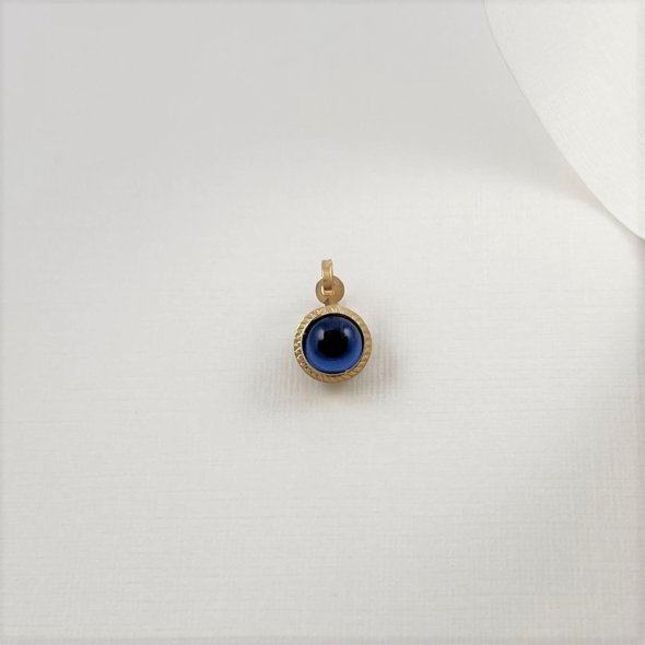 Μενταγιόν φυλακτό μάτι  - ΚΙΤΡΙΝΟ, ΧΡΥΣΟΣ K9, ΓΥΑΛΙΣΤΕΡΟ, ΜΟΥΡΑΝΟ, BLUE, ΜΟΥΡΑΝΟ, BLACK - 1