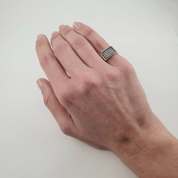 Δαχτυλίδι Chevalier με Ζιργκον - ΚΙΤΡΙΝΟ, ΧΡΥΣΟΣ K9, ΖΙΡΓΚΟΝ, WHITE - 2