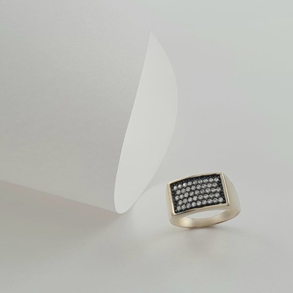 Δαχτυλίδι Chevalier με Ζιργκον - ΚΙΤΡΙΝΟ, ΧΡΥΣΟΣ K9, ΖΙΡΓΚΟΝ, WHITE