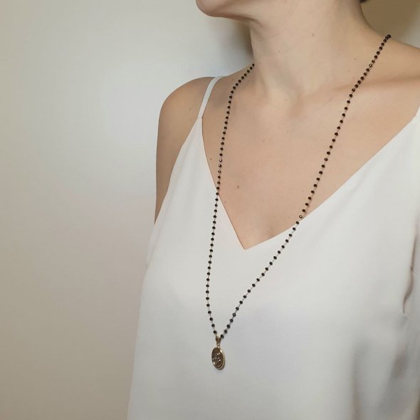 Μενταγιόν Παναγία Χρυσό 2χρωμο Οβάλ - ΚΙΤΡΙΝΟ-ΛΕΥΚΟ, ΧΡΥΣΟΣ K9 - 2