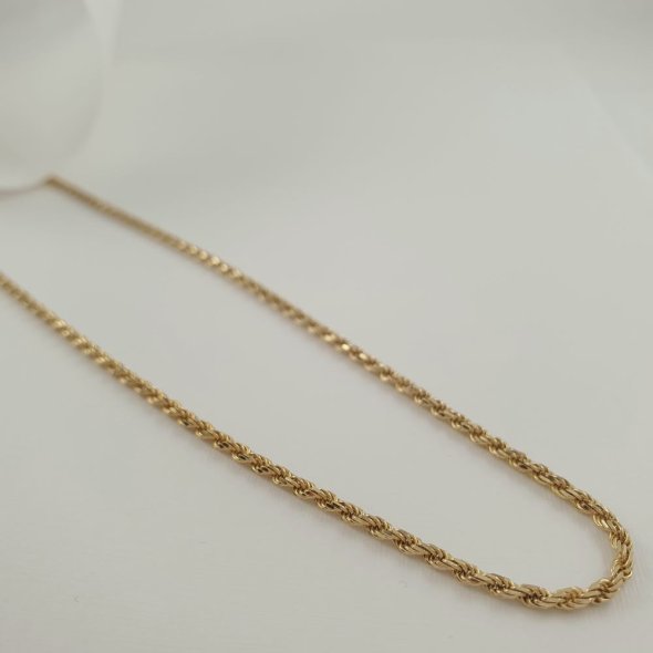 Κολιέ αλυσίδα χρυσή - ΚΙΤΡΙΝΟ, ΧΡΥΣΟΣ K14 - 1