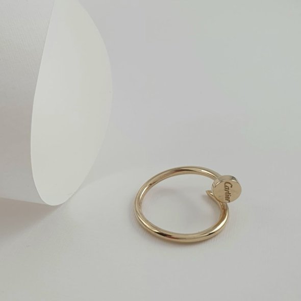 Δαχτυλίδι χρυσό πρόκα Cartier - ΚΙΤΡΙΝΟ, ΧΡΥΣΟΣ K14 - 2