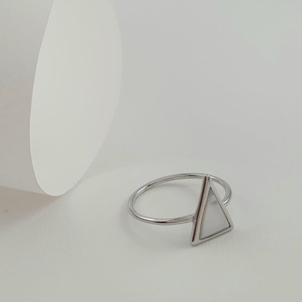 Δαχτυλίδι ασημένιο με Φίλντισι - ΛΕΥΚΟ, ΑΣΗΜΙ, MOTHER OF PEARL, WHITE