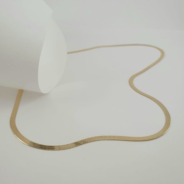 Κολιέ αλυσίδα χρυσή φίδι - ΚΙΤΡΙΝΟ, ΧΡΥΣΟΣ K14