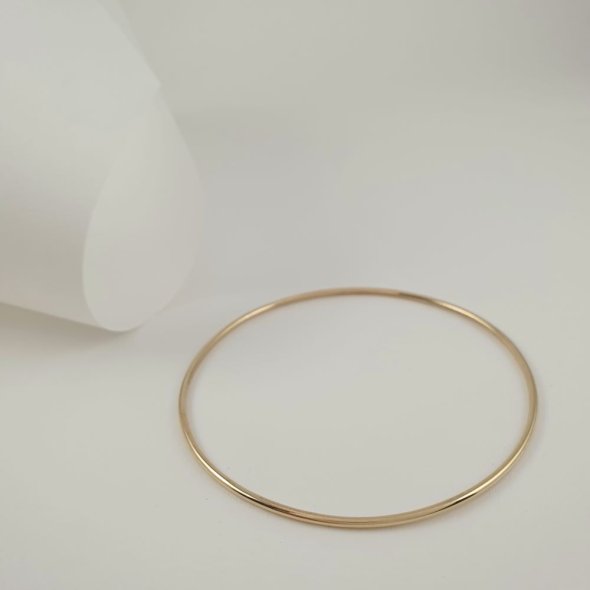 Βραχιόλι χειροπέδα χρυσή - ΚΙΤΡΙΝΟ, ΧΡΥΣΟΣ K14