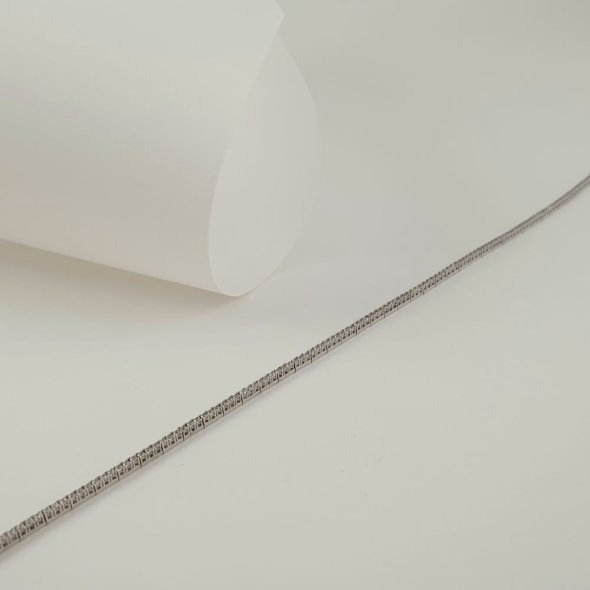 Βραχιόλι λευκόχρυσο ριβιέρα με λευκά Ζιργκον - ΛΕΥΚΟ, ΧΡΥΣΟΣ K14, ΖΙΡΓΚΟΝ, WHITE - 1