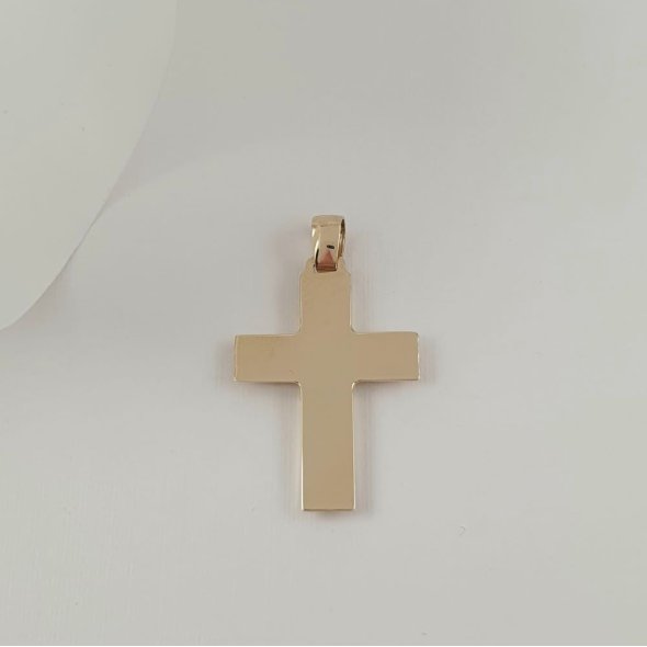 Σταυρός Ματ - ΚΙΤΡΙΝΟ, ΧΡΥΣΟΣ K14 - 1