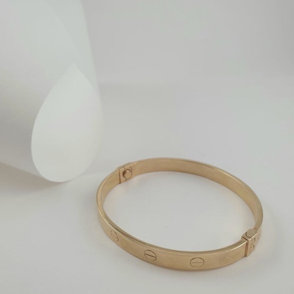 Βραχιόλι χειροπέδα χρυσή Cartier - ΚΙΤΡΙΝΟ, ΧΡΥΣΟΣ K14 - 1