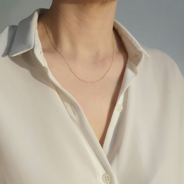 Αλυσίδα χρυσή - ΚΙΤΡΙΝΟ, ΧΡΥΣΟΣ K14 - 2