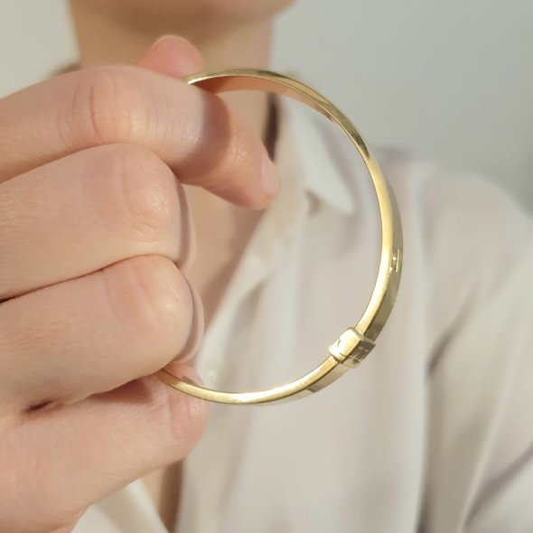 Βραχιόλι χειροπέδα χρυσή Cartier - ΚΙΤΡΙΝΟ, ΧΡΥΣΟΣ K14 - 3