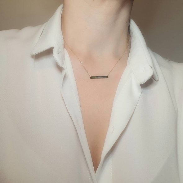 Κολιέ ταυτότητα χρυσό - ΚΙΤΡΙΝΟ, ΧΡΥΣΟΣ K14 - 2