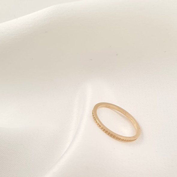 Δαχτυλίδι χρυσό ανάγλυφο - ΚΙΤΡΙΝΟ, ΧΡΥΣΟΣ K14 - 1