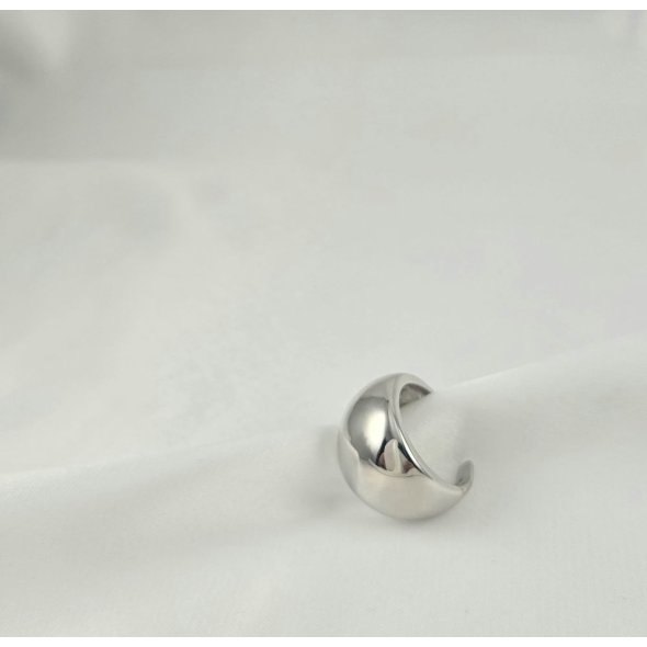 Δαχτυλίδι ασημένιο μίνιμαλ - ΛΕΥΚΟ, ΑΣΗΜΙ - 1