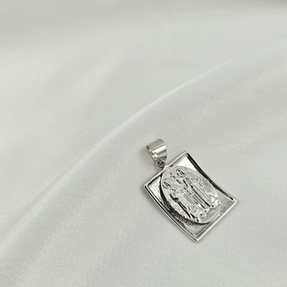 Μενταγιόν Κωνσταντινάτο λευκόχρυσο - ΛΕΥΚΟ, ΧΡΥΣΟΣ K14