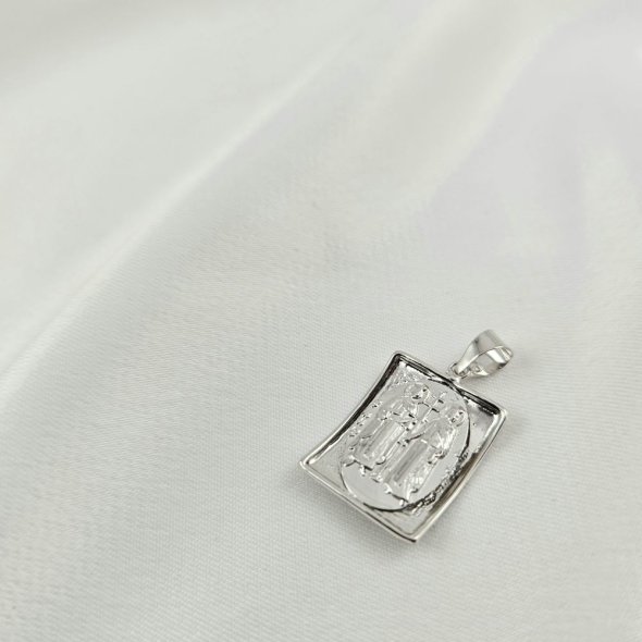 Μενταγιόν Κωνσταντινάτο λευκόχρυσο - ΛΕΥΚΟ, ΧΡΥΣΟΣ K14 - 1