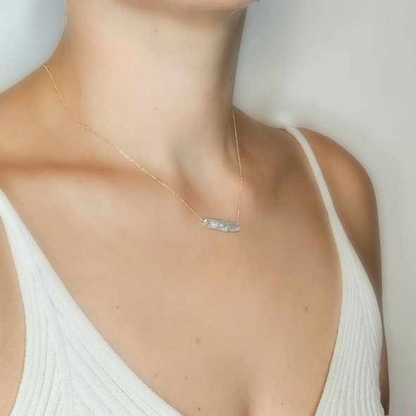 Κολιέ χρυσό με Μαργαριτάρι - ΚΙΤΡΙΝΟ, ΧΡΥΣΟΣ K14, ΜΑΡΓΑΡΙΤΑΡΙ, WHITE - 4