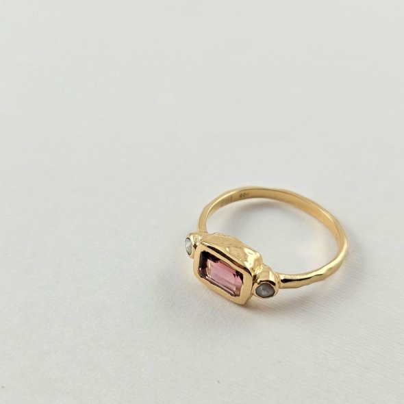 Δαχτυλίδι με Τουρμαλίνη & Περίδοτο - ΚΙΤΡΙΝΟ, ΑΣΗΜΙ, ΤΟΥΡΜΑΛΙΝΗ, PINK, PERIDOT, LIGHT GREEN  - 2