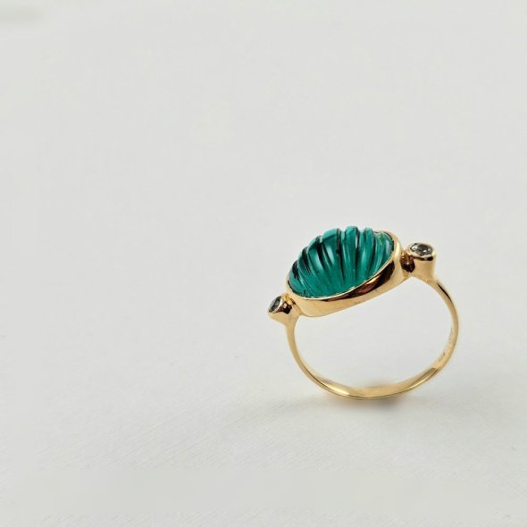 Δαχτυλίδι με Κουάρτζ & Ζιργκον - ΚΙΤΡΙΝΟ, ΑΣΗΜΙ, ΚΟΥΑΡΤΖ, GREEN , ΖΙΡΓΚΟΝ, WHITE