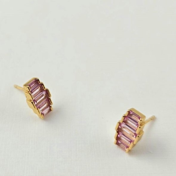 Σκουλαρίκια με Κορούμβιο - ΚΙΤΡΙΝΟ, ΑΣΗΜΙ