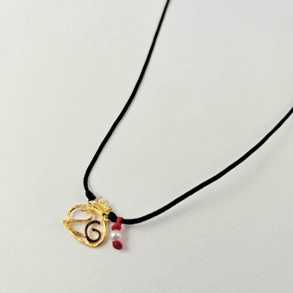 Κολιέ γούρι 2026 με Μαργαριτάρι - ΚΙΤΡΙΝΟ, ΑΣΗΜΙ, ΜΑΡΓΑΡΙΤΑΡΙ, WHITE - 1