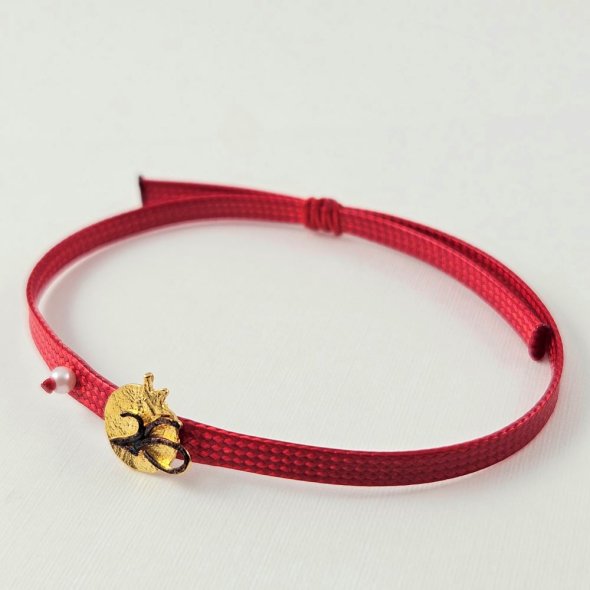 Βραχιόλι γούρι 2026 με Μαργαριτάρι - ΚΙΤΡΙΝΟ, ΑΣΗΜΙ, ΜΑΡΓΑΡΙΤΑΡΙ, WHITE