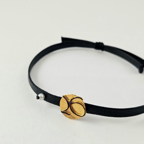 Βραχιόλι γούρι 2026 με Μαργαριτάρι - ΚΙΤΡΙΝΟ, ΑΣΗΜΙ, ΜΑΡΓΑΡΙΤΑΡΙ, WHITE