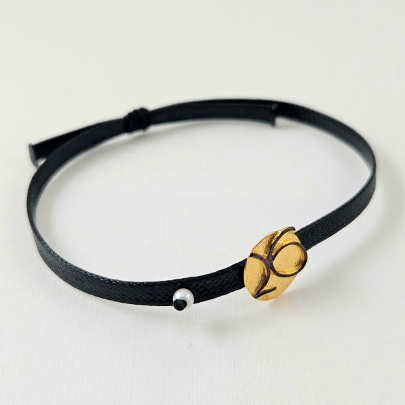 Βραχιόλι γούρι 2026 με Μαργαριτάρι - ΚΙΤΡΙΝΟ, ΑΣΗΜΙ, ΜΑΡΓΑΡΙΤΑΡΙ, WHITE - 2