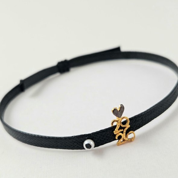 Βραχιόλι γούρι 2026 με Μαργαριτάρι - ΚΙΤΡΙΝΟ, ΑΣΗΜΙ, ΜΑΡΓΑΡΙΤΑΡΙ, WHITE