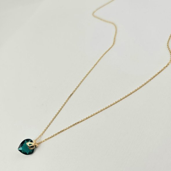 Κολιέ γούρι 2026 με Ζιργκόν - ΚΙΤΡΙΝΟ, ΑΣΗΜΙ, ΖΙΡΓΚΟΝ, ΒΕΡΑΜΑΝ - 1