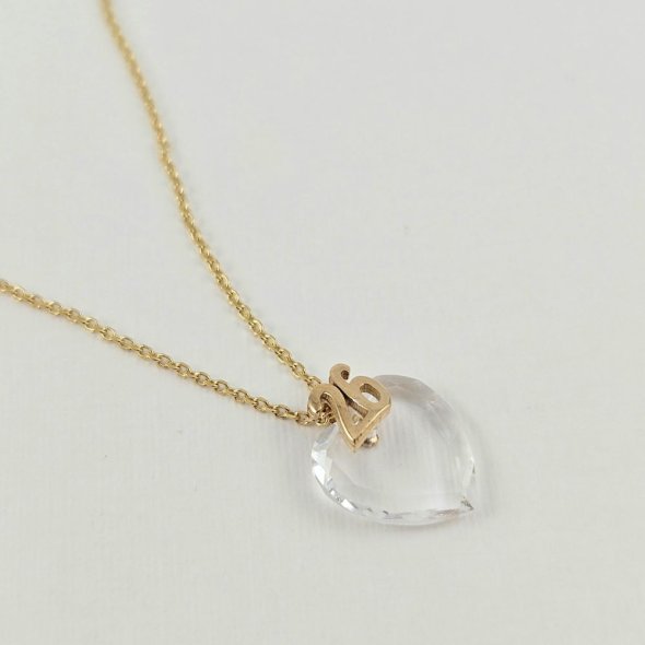 Κολιέ γούρι 2026 με διάφανο Ζιργκόν - ΚΙΤΡΙΝΟ, ΑΣΗΜΙ, ΖΙΡΓΚΟΝ