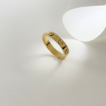 Δαχτυλίδι με ζιργκόν - ΚΙΤΡΙΝΟ, ΧΡΥΣΟΣ K14, ΓΥΑΛΙΣΤΕΡΟ, ΖΙΡΓΚΟΝ, WHITE, 57