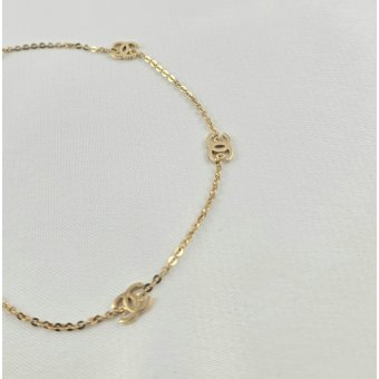 Βραχιόλι αλυσίδα χρυσή Chanel - ΚΙΤΡΙΝΟ, ΧΡΥΣΟΣ K14