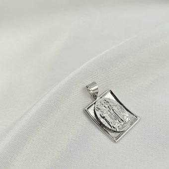 Μενταγιόν Κωνσταντινάτο λευκόχρυσο - ΛΕΥΚΟ, ΧΡΥΣΟΣ K14