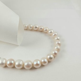 Βραχιόλι ασημένιο με Μαργαριτάρια - ΛΕΥΚΟ, ΑΣΗΜΙ, ΜΑΡΓΑΡΙΤΑΡΙ, WHITE