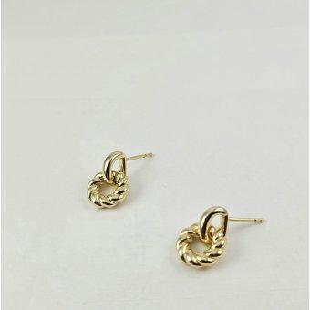 Σκουλαρίκια κρικάκια - ΚΙΤΡΙΝΟ, ΑΣΗΜΙ