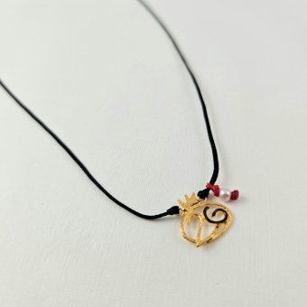 Κολιέ γούρι 2026 με Μαργαριτάρι - ΚΙΤΡΙΝΟ, ΑΣΗΜΙ, ΜΑΡΓΑΡΙΤΑΡΙ, WHITE