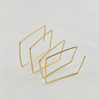 Δαχτυλίδι γεωμετρικό  - ΚΙΤΡΙΝΟ, ΑΣΗΜΙ