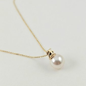 Κολιέ γούρι 2026 με Μαργαριτάρι - ΚΙΤΡΙΝΟ, ΑΣΗΜΙ, ΜΑΡΓΑΡΙΤΑΡΙ, WHITE